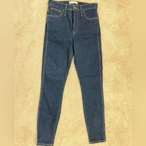 Madewell high rise skinny jeans